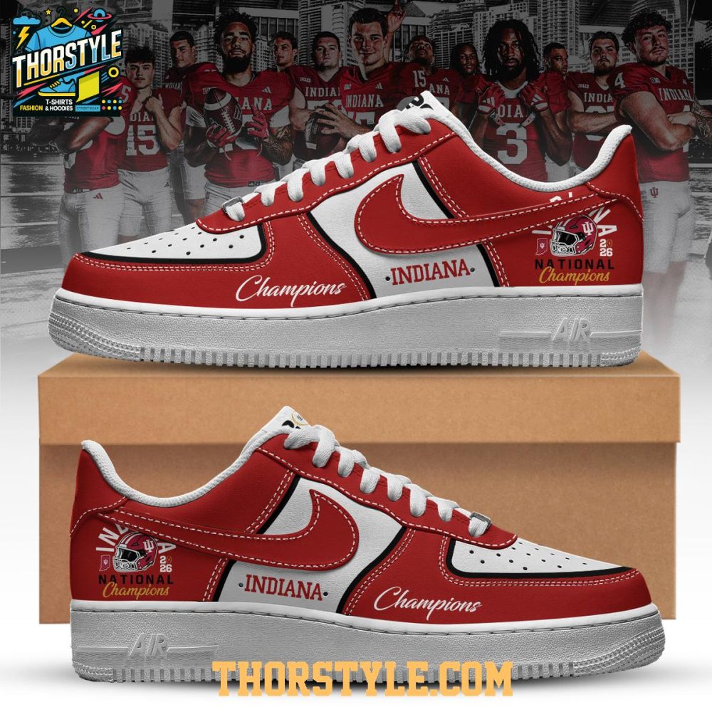 Indiana Hoosiers 2026 Ncaa National Champions Air Force 1 Shoes