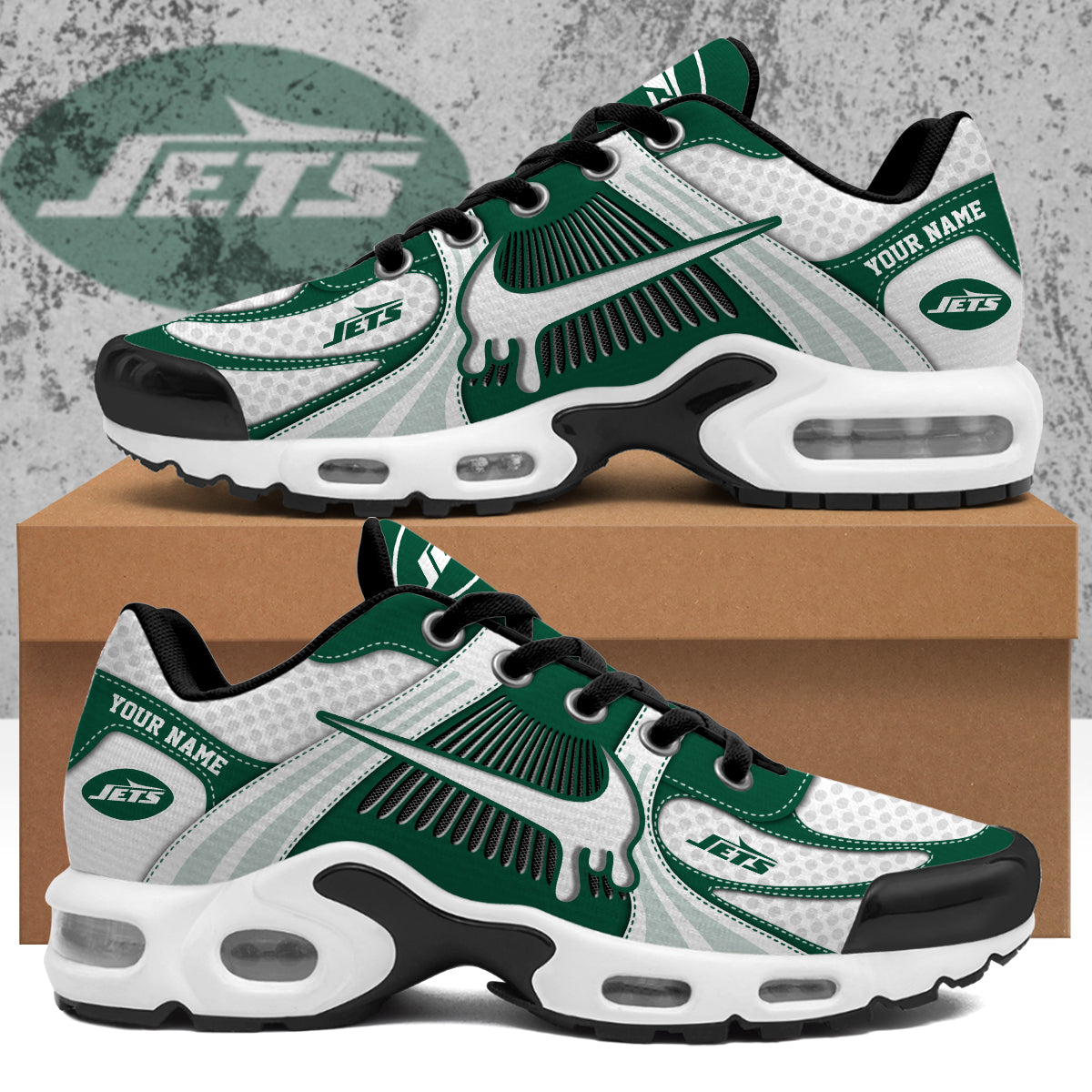 Personalized NYJ Air Max Plus Shoes