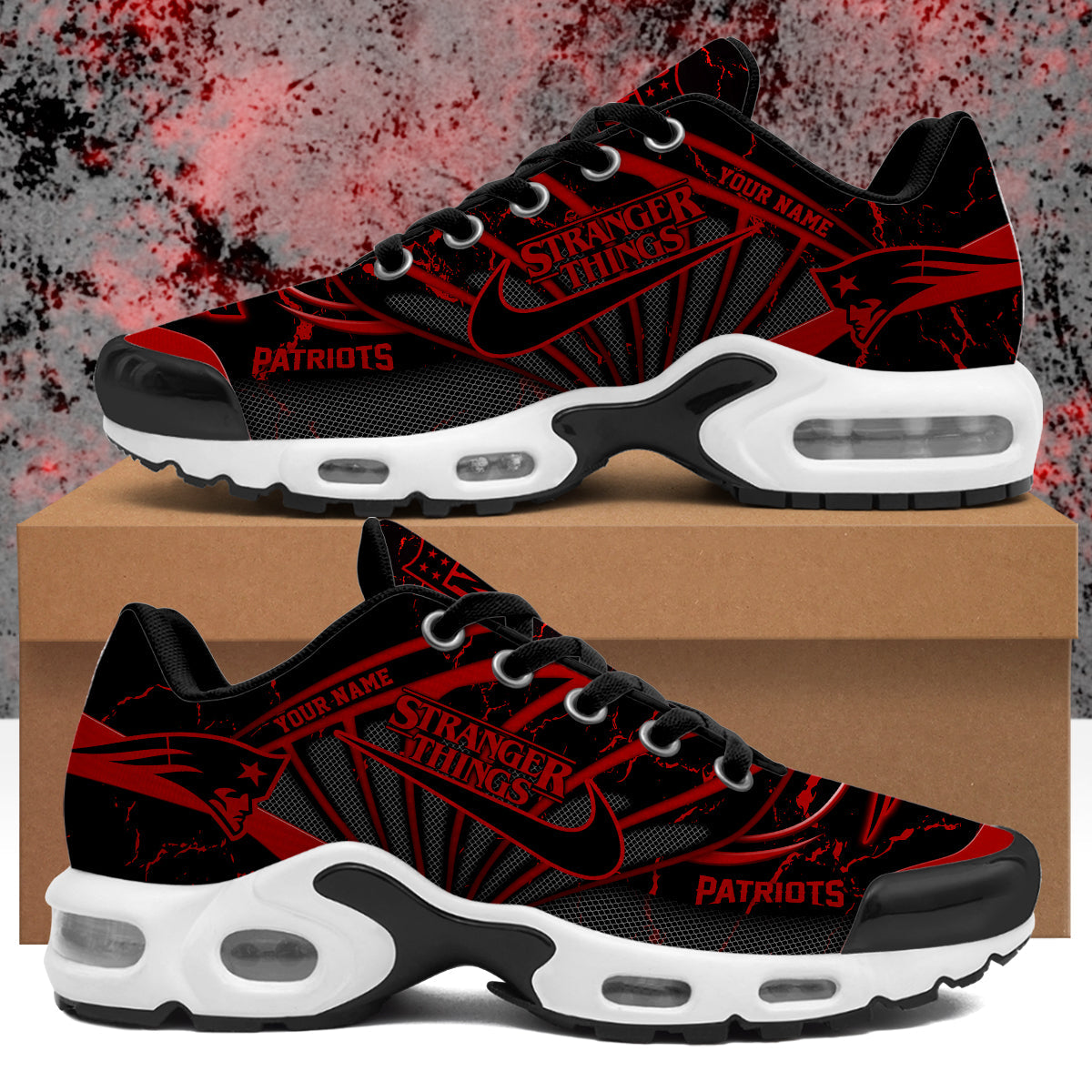NE Stranger Things Personalized Air Max Shoes