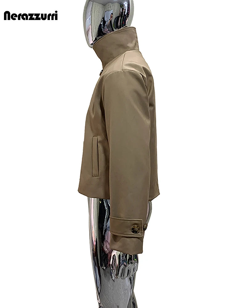 Spring Black Lightweight Short Trench Coats Man Double Breasted Elegant Stylish Luxury Designer British Menswear Clothing 2026