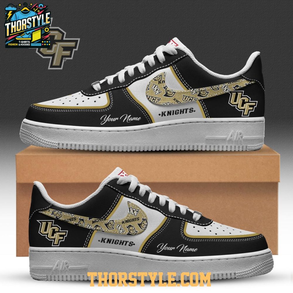 Ucf Knights Charge On Big 12 Ncaa 2025 Personalized Air Force 1 Shoes