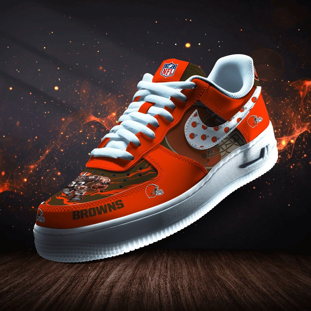 Cleveland Browns Personalized Version 2 AF1 Shoes