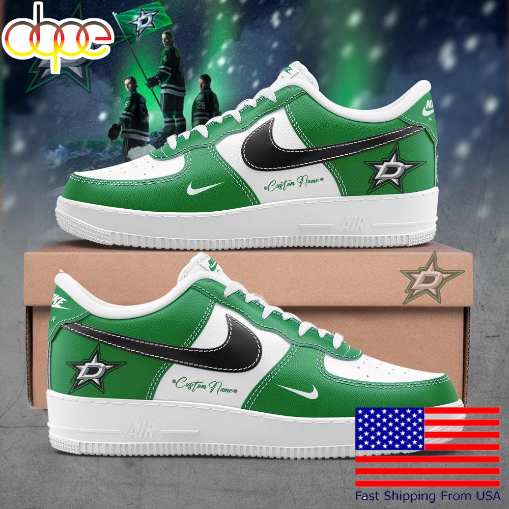 Dallas Stars Strength Comes From The Collective Custom Name Air Force 1 Shoes, Best Sneakers For Walking