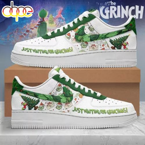 Grinch Just Waiting For Grinchmas 2024 Ew People Air Force 1 Shoes