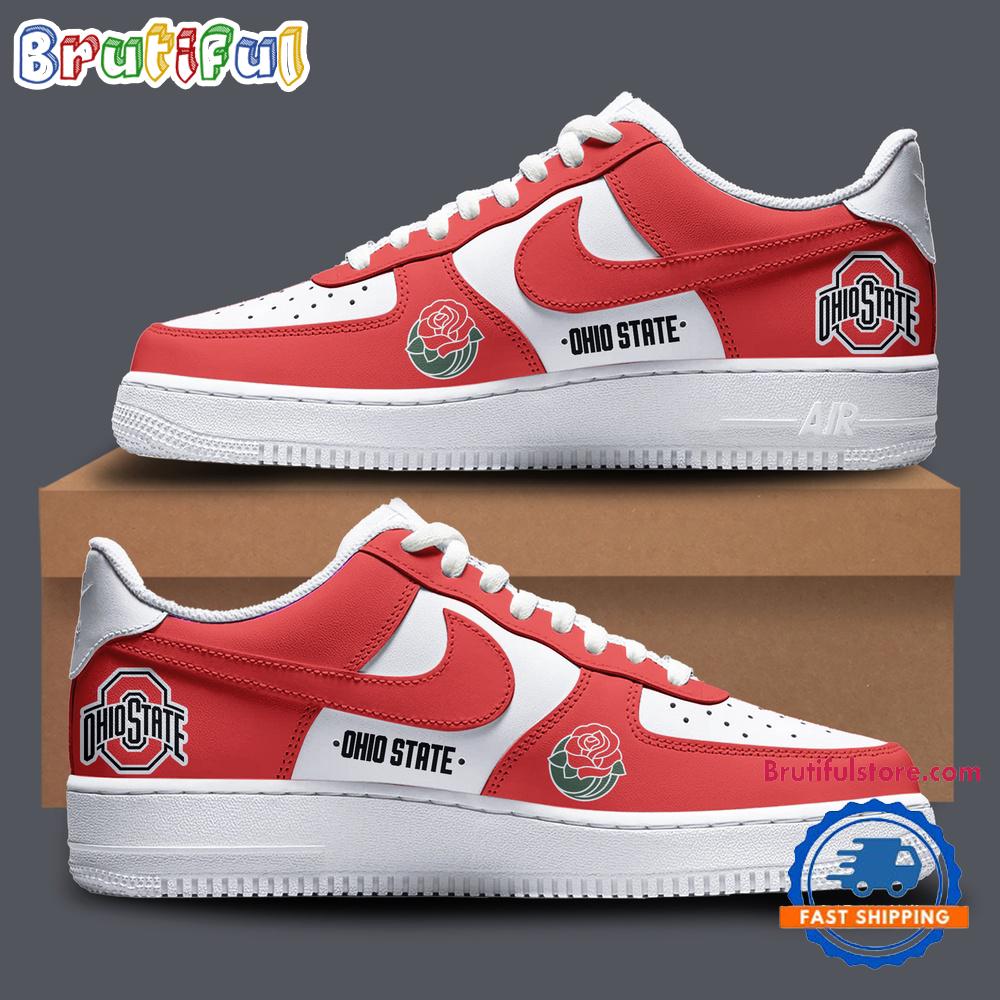 Ohio State Buckeyes X Rose Bowl Air Force 1 Shoes Sneaker
