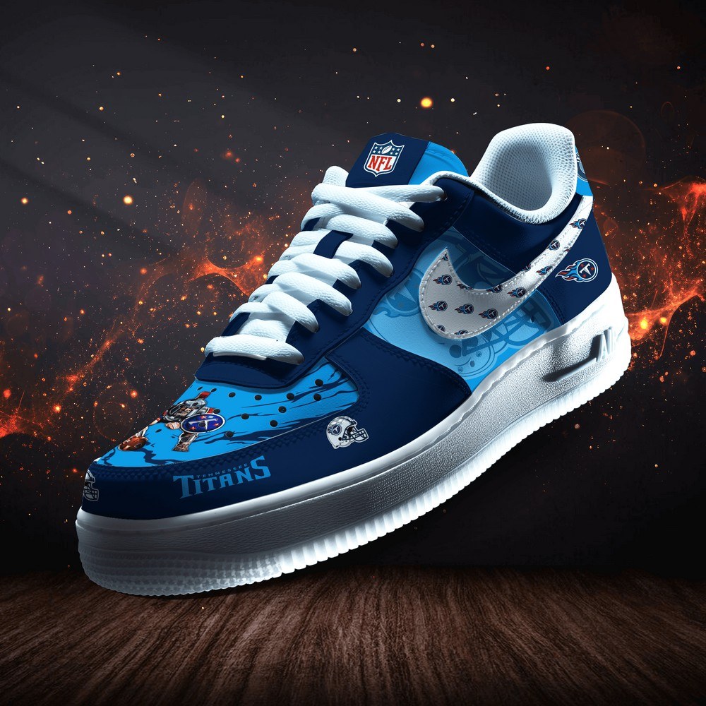 Tennessee Titans Personalized Version 4 AF1 Shoes