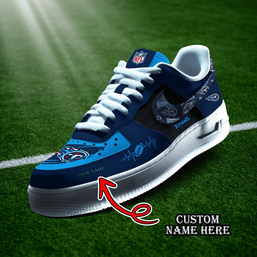 Tennessee Titans Personalized Version 5 AF1 Shoes